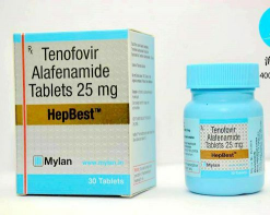 替諾福韋二代TAF(韋立得) 25mg*30片*1瓶/盒 Tenofovir Alafenamide Tablets 25mg 印度迈兰Mylan治療乙肝的新藥