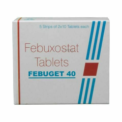非布司他白盒40mg 40mg*100粒/盒 Febuxostat Tablets FEBUGET 40 印度SUN藥廠痛風藥