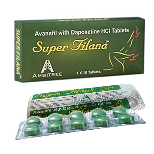 印度綠水鬼 Super Filana | 第四代阿伐那非雙效片1盒10顆 高效助勃與延時 現代男性的完美選擇